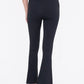 Bronze - Ribbed Flare High-Waist Leggings