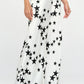 Silky Satin Star Print Pants with Side Pocket