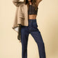 High Waisted Pleated Slouchy Denim Pants