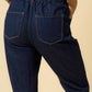 High Waisted Pleated Slouchy Denim Pants