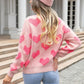 Hearts knit sweater