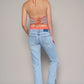 Low Rise Straight Jeans