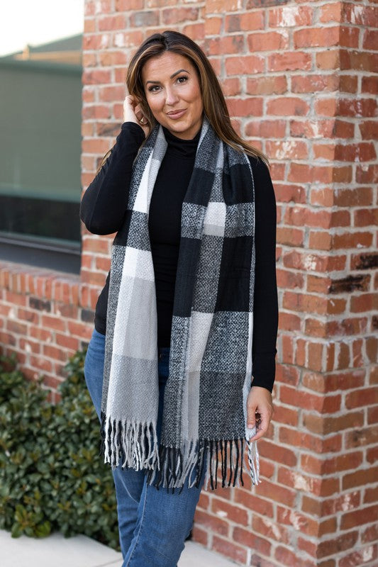 The Fallon Colorful Plaid Scarf