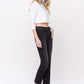 Mid Rise Ankle Slim Straight Jeans