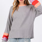 SAGE + FIG Color Block Waffle Knit T-Shirt