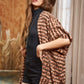 Animal Print Hi-Lo Ruffle Outwear