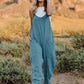 Double Take Full Size V-Neck Sleeveless Jumpsuit with Pockets