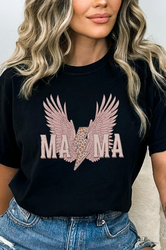 Mama Leopard Lightning Comfort Colors Graphic Tee