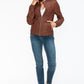 Snobbish PU Leather Biker Jacket with Side Zip Pockets