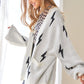 Lightning Bolt Oversized Open Sweater Cardigan