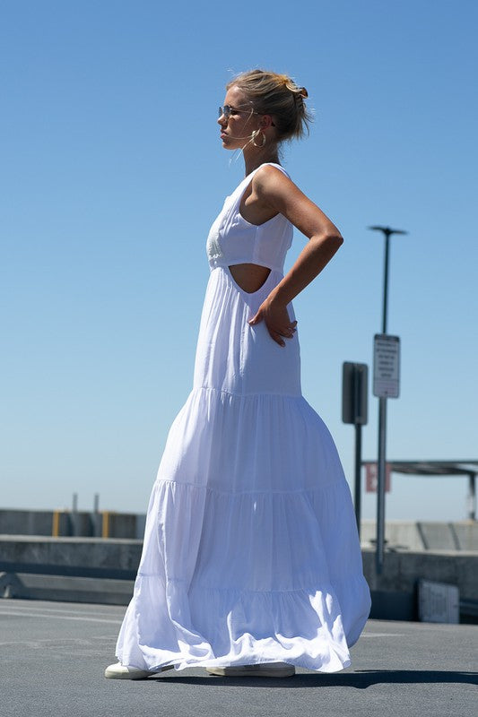 Layer White Maxi Dress