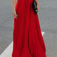 Pleated maxi skirt