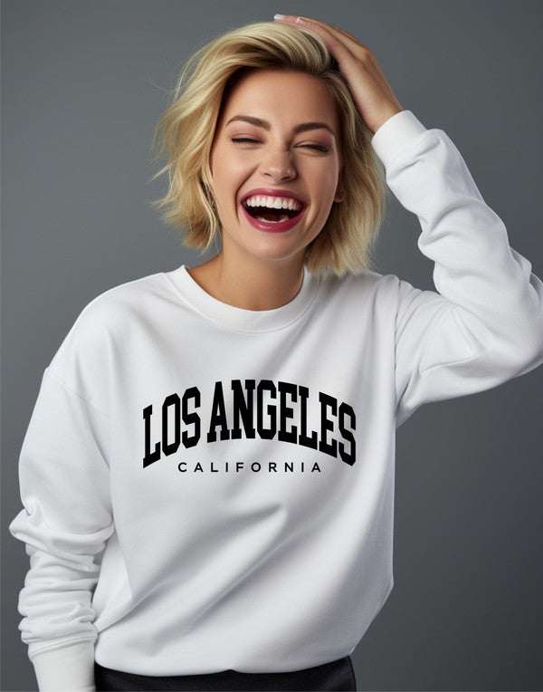 Los Angeles California Graphic Crewneck Sweatshirt