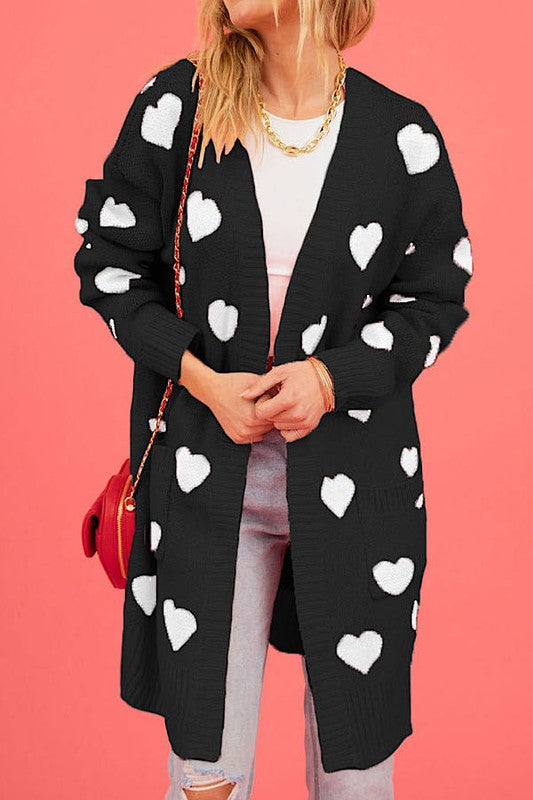 All over heart Cardigan