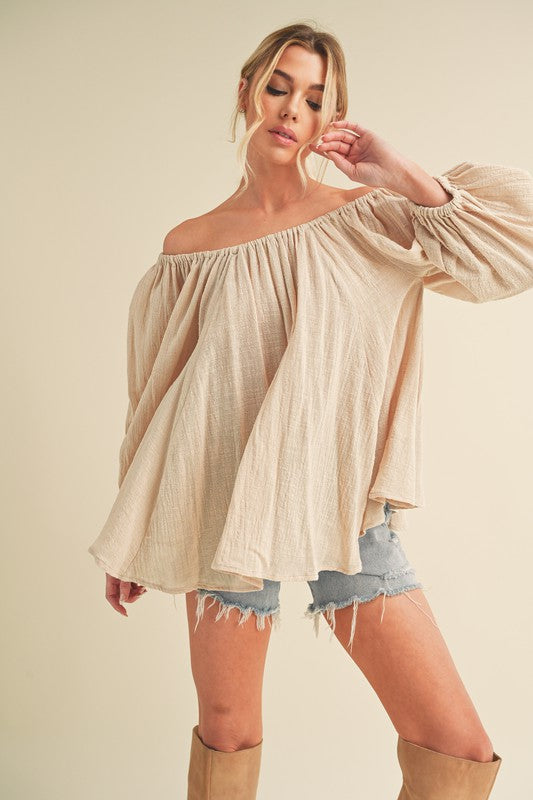 Nately Off Shoulder Tunic Dress