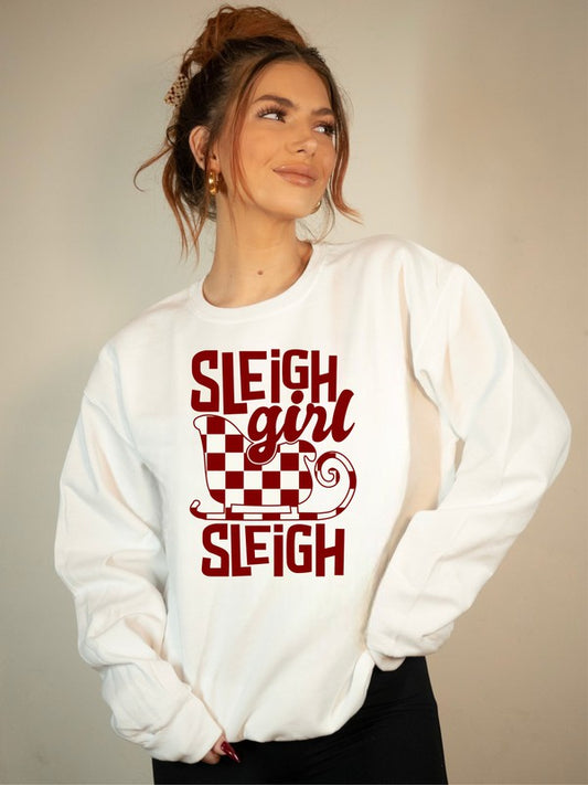 Sleigh Girl Sleigh Graphic Premium Crew