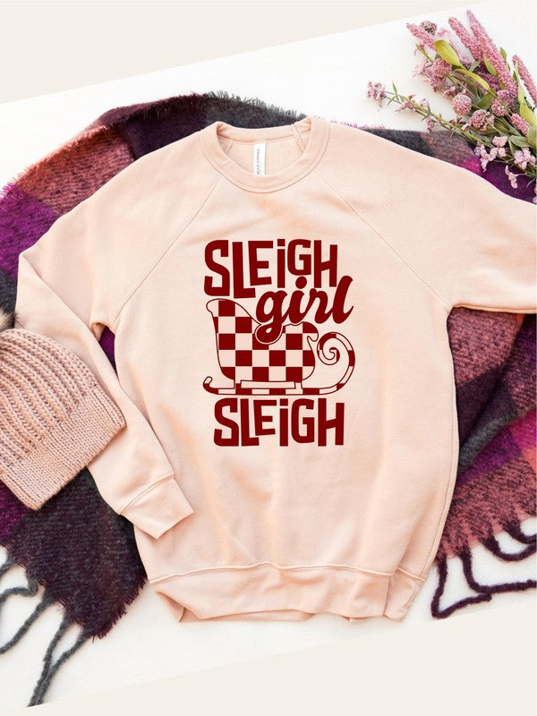 Sleigh Girl Sleigh Graphic Premium Crew