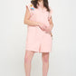 Cotton Twill Utility Romper W/ Patchwork Detail