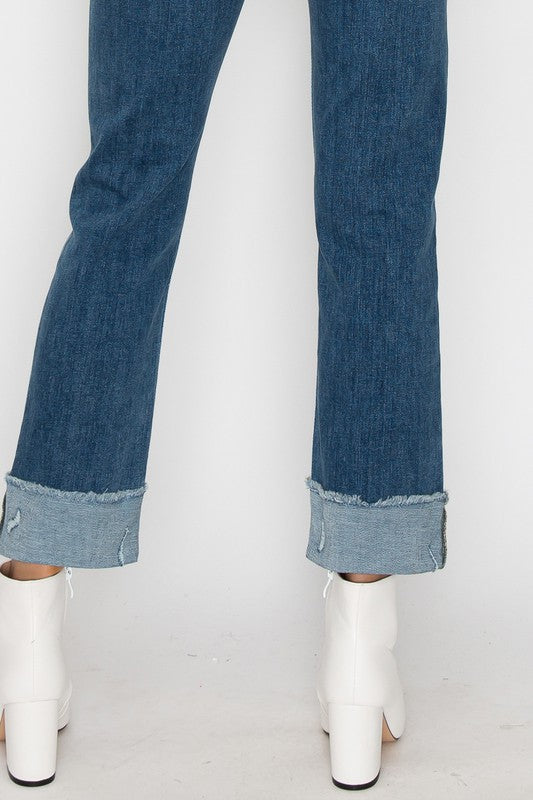 High Rise Straight Jeans