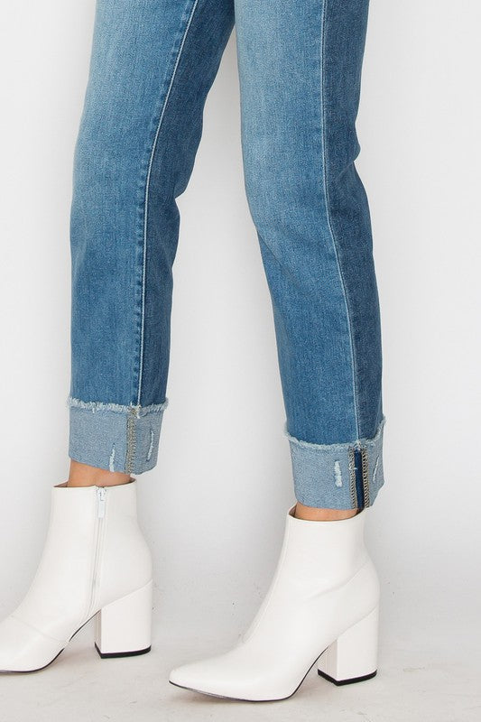 High Rise Straight Jeans