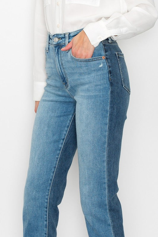 High Rise Straight Jeans