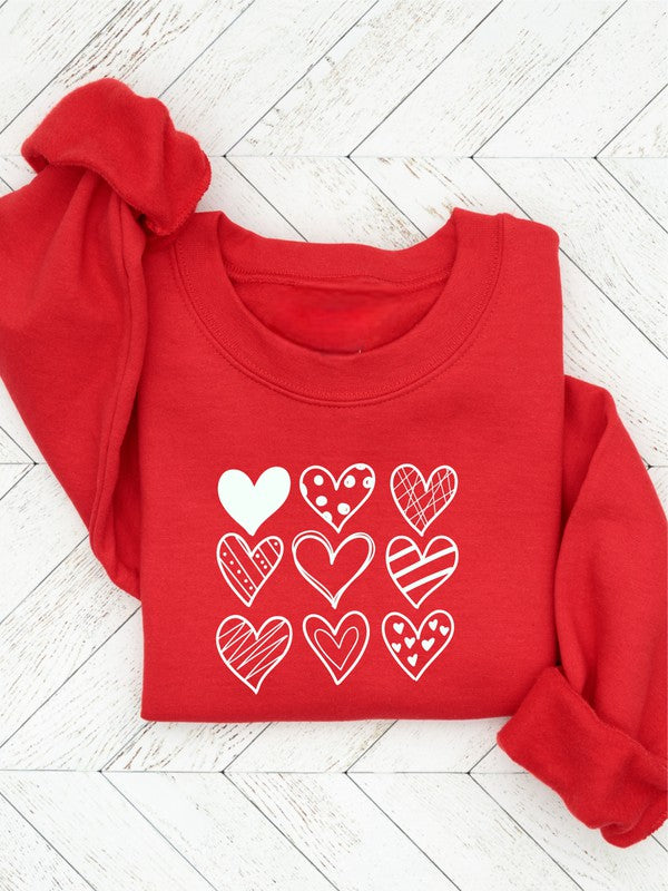 Nine Heart Valentine Sweatshirt