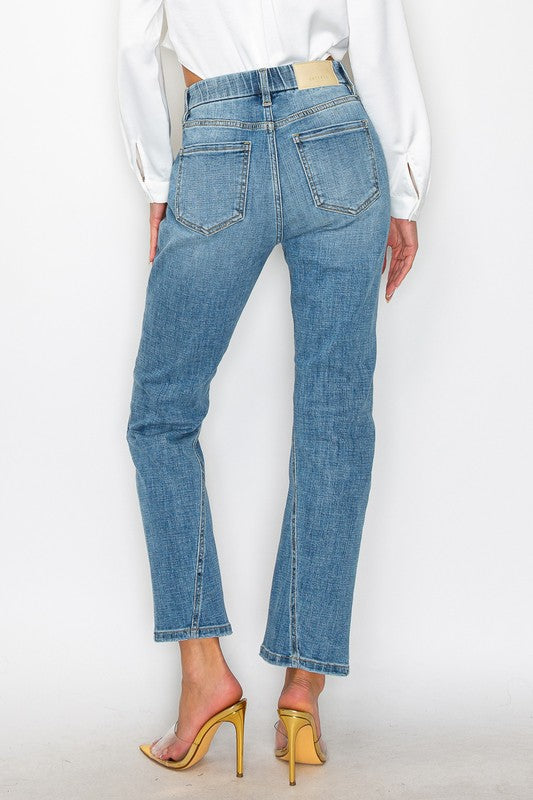 Plus - Tummy Control High Rise Straight Jeans