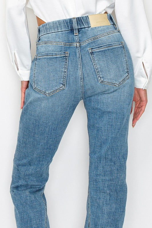 Plus - Tummy Control High Rise Straight Jeans