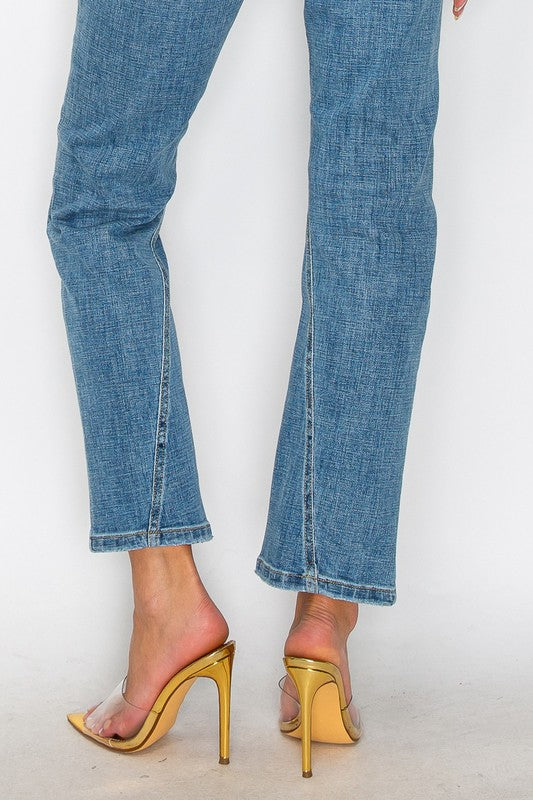 Plus - Tummy Control High Rise Straight Jeans