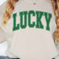 Lucky St Patricks Day Oversized Sweatshirt