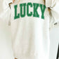 Lucky St Patricks Day Oversized Sweatshirt