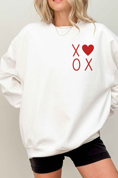 Xoxo Valentines Pocket Oversized Sweatshirt