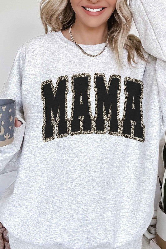 Leopard Mama Oversized Sweatshirt