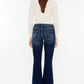 Kancan Mid Rise Button Fly Flare Jeans