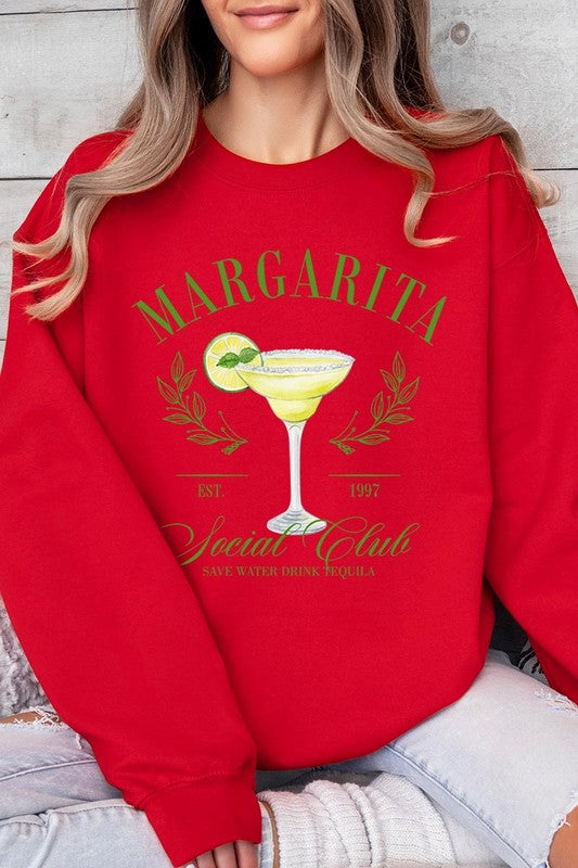 Margarita Cocktail Graphic Fleece Sweatshirts