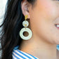 Lana Earrings - Light Rattan