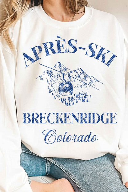 Apres Ski Breckenridge Colorado Graphic Sweatshirt