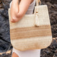 Valeria Two-Tone Straw Tote