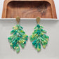 Palm Earrings - Green