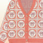 Bow tiled knit cardigan