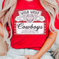 Wild West Cowboys Graphic T Shirts