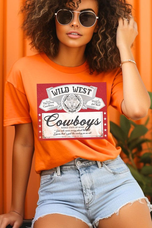 Wild West Cowboys Graphic T Shirts