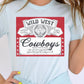 Wild West Cowboys Graphic T Shirts