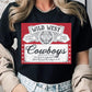 Wild West Cowboys Graphic T Shirts