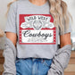 Wild West Cowboys Graphic T Shirts