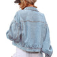 Oversized denim jacket