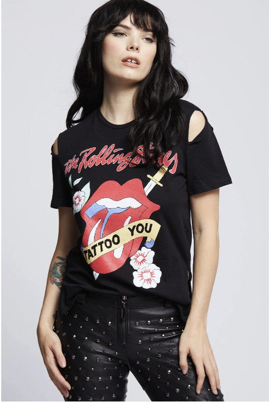 The Rolling Stones Slit Sleeve Tee