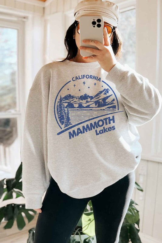 Mammoth Lakes California Oversized Sweatshirt