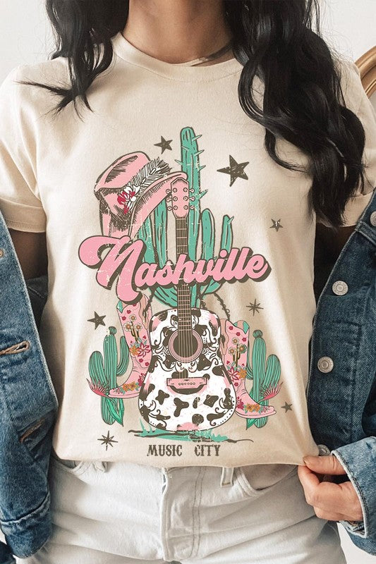 Nashville Music City Graphic Tee