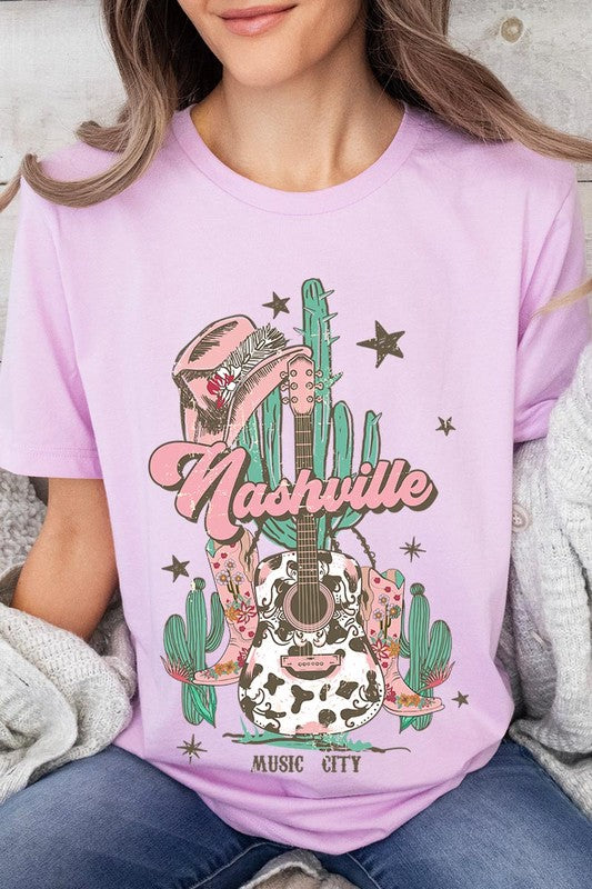 Nashville Music City Graphic Tee